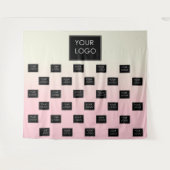 Tenture Logo d'entreprise moderne Pink Ombre Fair Backdrop (Devant (Horizontal))
