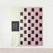 Tenture Logo d'entreprise moderne Pink Ombre Fair Backdrop (Devant)
