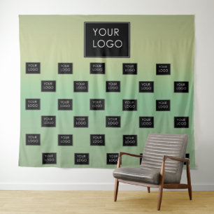Tenture Logo d'entreprise moderne Sage Ombre Fair Arrière-