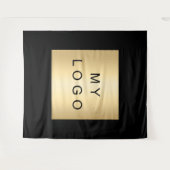 Tenture Logo d'entreprise noir (Devant (Horizontal))