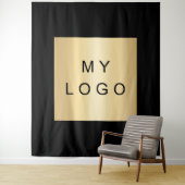 Tenture Logo d'entreprise noir (En situation)