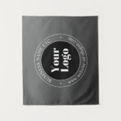 Tenture Logo d'entreprise ou design & texte modifiable (Devant)