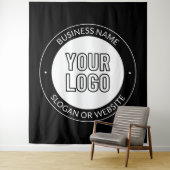 Tenture Logo d'entreprise ou Modèle de texte de conception (En situation)