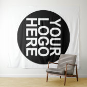 Tenture Logo d'entreprise personnalisé (En situation (horizontale))