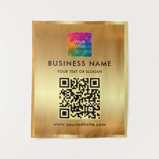 Tenture Logo d'entreprise personnalisé Ajouter un Modèle d (Devant)