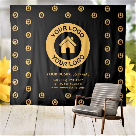 Tenture Logo d'entreprise personnalisé Evénement d'affaire