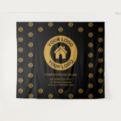 Tenture Logo d'entreprise personnalisé Evénement d'affaire (Devant (Horizontal))