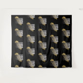 Tenture Logo d'entreprise professionnel sur fond noir prom (Devant (Horizontal))