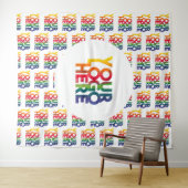 Tenture Logo d'entreprise simple blanc (En situation (horizontale))