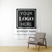 Tenture Logo d'entreprise simple Contexte d'événement mode (En situation)