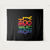 Tenture Logo d'entreprise simple en noir (Devant (Horizontal))