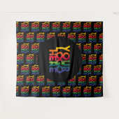 Tenture Logo d'entreprise simple en noir (Devant (Horizontal))