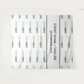 Tenture Logo d'entreprise Texte personnalisé Répétition en (Devant (Horizontal))