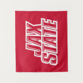 Tenture Logo d'état de Jacksonville State University JAX S (Devant)