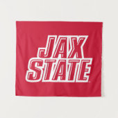 Tenture Logo d'état de Jacksonville State University JAX S (Devant (Horizontal))