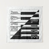 Tenture Logo d'illusion de jazz en direct (Devant (Horizontal))