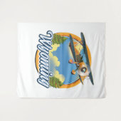 Tenture Logo du dessin animé du Wyoming (Devant (Horizontal))