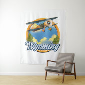 Tenture Logo du dessin animé du Wyoming (En situation)