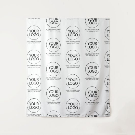 Tenture Logo et texte d'entreprise professionnels de la so (Devant)