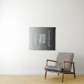 Tenture Logo et texte promotionnels modernes | Couleur mod (En situation (horizontale))