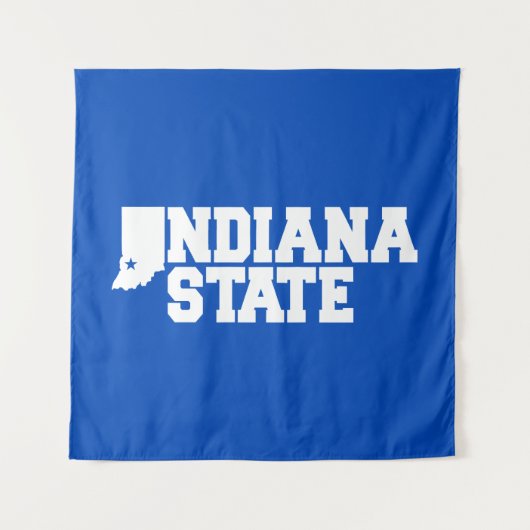 Tenture Logo Indiana State (Devant)