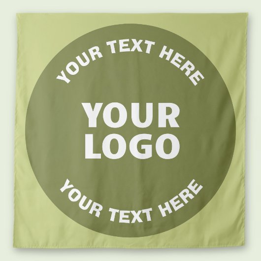 Tenture Logo ou conception téléchargé et texte modifiable 