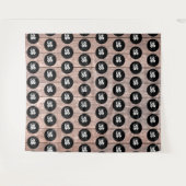 Tenture Logo Parties scintillant bois pas et répéter la ph (Devant (Horizontal))