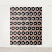 Tenture Logo Parties scintillant bois pas et répéter la ph (Devant)