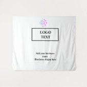 Tenture Logo personnalisé simple et élégant ici société (Devant (Horizontal))