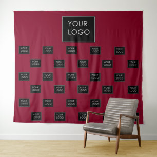 Tenture Logo professionnel Burgundy Fair Backdrop