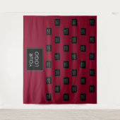 Tenture Logo professionnel Burgundy Fair Backdrop (Devant)