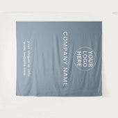 Tenture Logo professionnel Dusty Blue Branded (Devant (Horizontal))