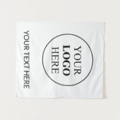 Tenture Logo Promotionnel Personnalisé – Aucune Commande M (Devant (Horizontal))
