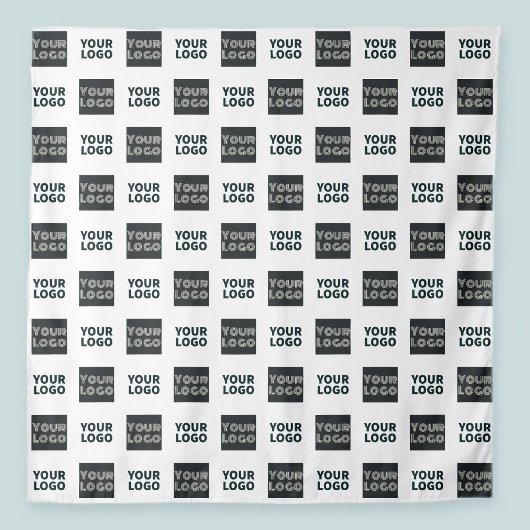 Tenture Logo simple à répétition 2 | Blanc