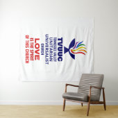 Tenture Logo Symbole TVUC Chalice, l'amour est l'esprit (En situation (horizontale))