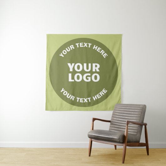 Tenture Logo téléchargé ou design & texte modifiable Toute (En situation)