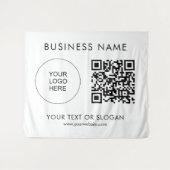 Tenture Logo Texte QR Code Événement Séminaire Partie Cont (Devant (Horizontal))