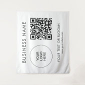 Tenture Logo Texte QR Code Événement Séminaire Partie Cont (Devant)