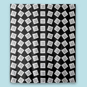 Tenture Logo unique ou Motif d'image | Noir (modifiable)