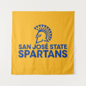 Tenture Logo Wordmark de Spartans d'état de San Jose (Devant)