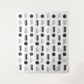 Tenture Logos du commanditaire de l'entreprise Étape perso (Devant)