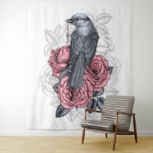 Tenture L'oiseau avec la clé argentée (En situation)