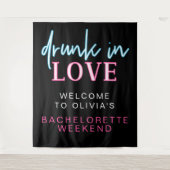 Tenture LOLA Néon Fou Amoureux Enterrement de Vie de Jeune (Devant)