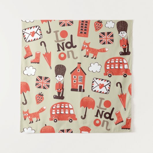 Tenture London Childish : Conception Motif amusante (Devant)