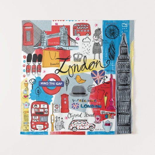 Tenture Londres, Angleterre (Devant (Horizontal))