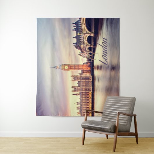 Tenture Londres Big Ben (En situation)