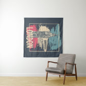 Tenture Londres Big Ben : Poster de typographie (En situation (horizontale))