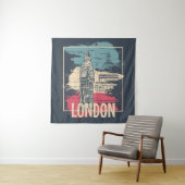 Tenture Londres Big Ben : Poster de typographie (En situation)