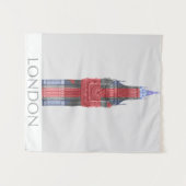 Tenture Londres Big Ben Union Jack (Devant (Horizontal))