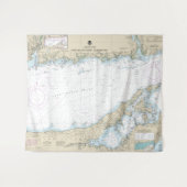 Tenture Long Island Sound Partie Est Carte Nautique (Devant (Horizontal))